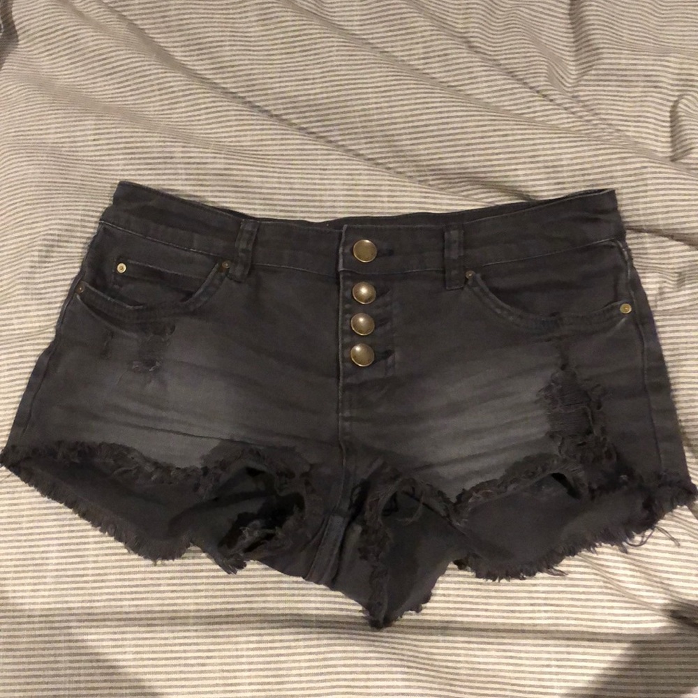 Billabong High Rise Rugged Black Shorts